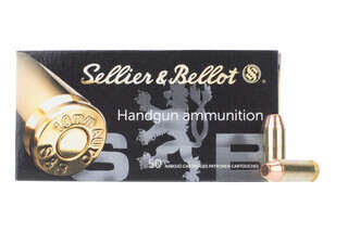 Sellier and Bellot 9mm flat nose ammo comes in a box of 50
